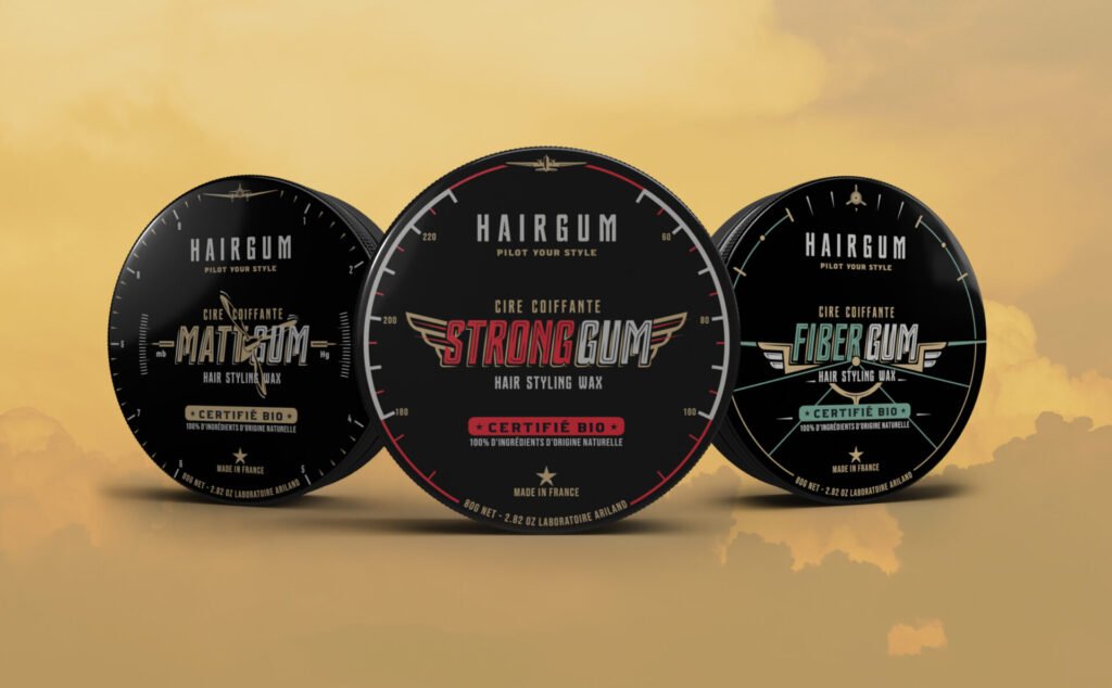 Packaging design cires Hairgum